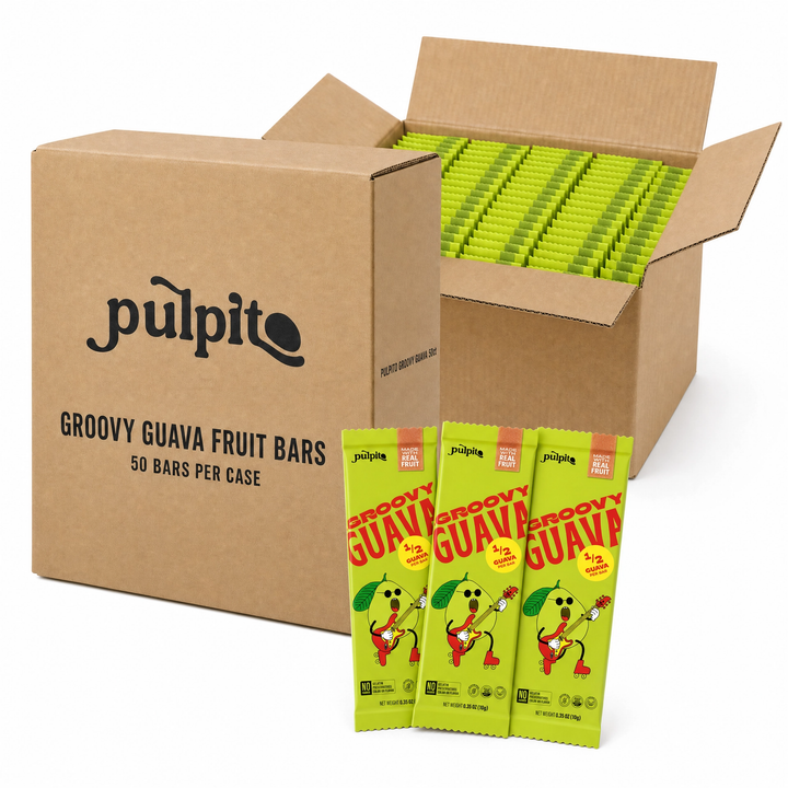 Groovy Guava - Natural Fruit Snacks- Dried Fruit Bars Bulk