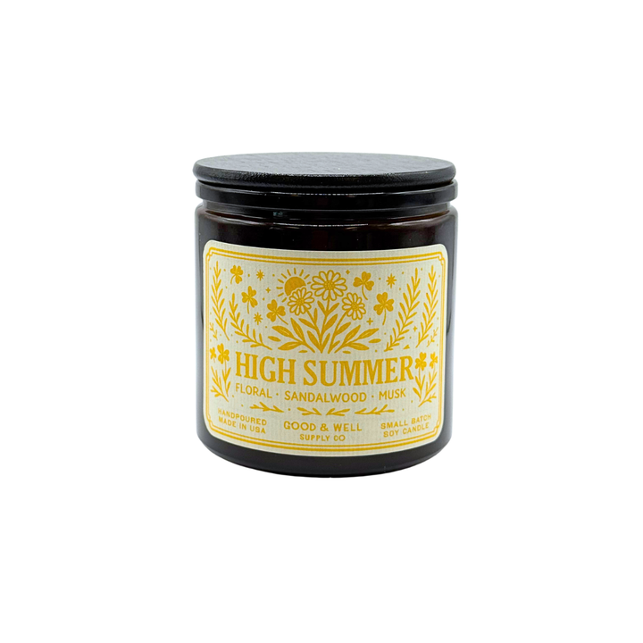 High Summer 9oz Soy Candle / Folk & Flame Summer
