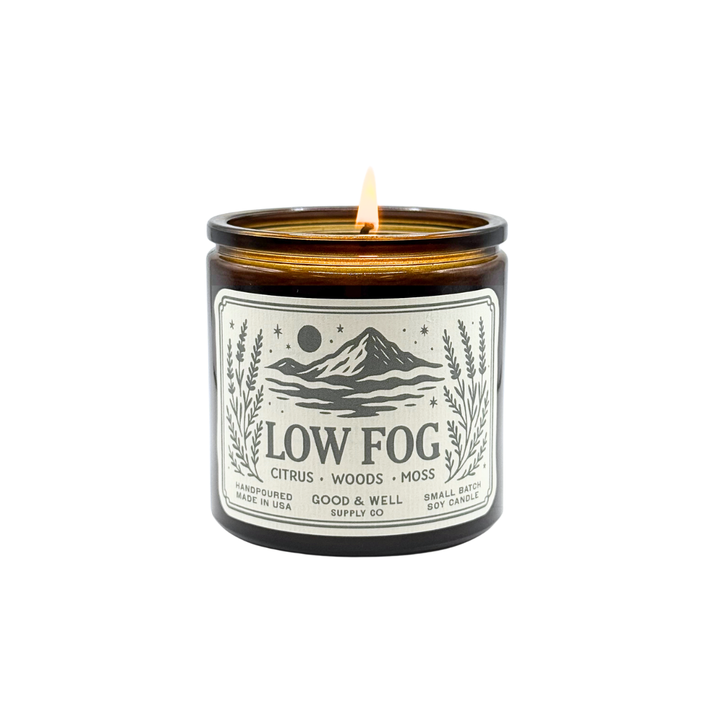 Low Fog 9oz Soy Candle / Folk & Flame Spring