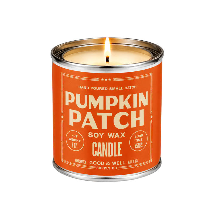 Pumpkin Patch Soy Candle - Fall Collection : 1/2 Pint / Cotton Wick