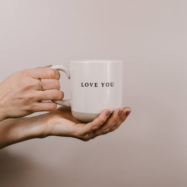 Love You Stoneware Coffee Mug - Gifts & Home Decor