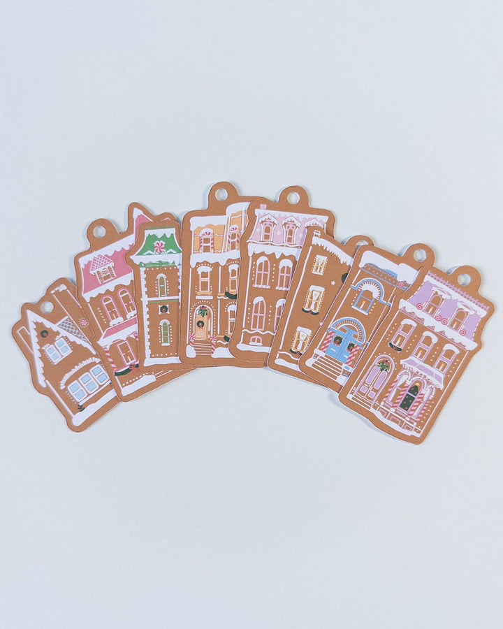 Gingerbread House Gift Tags, Set of 8