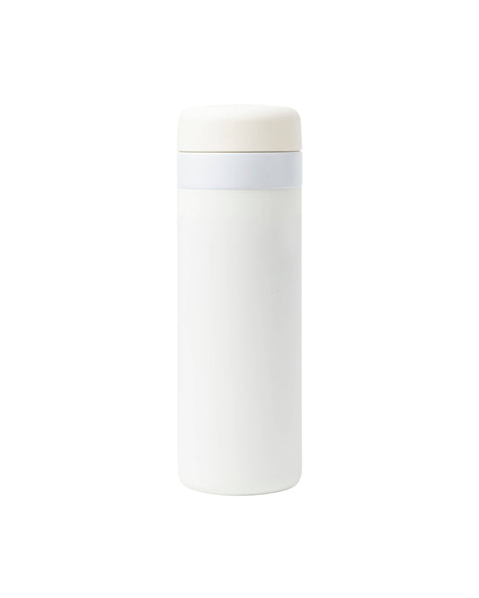 Insulated Ceramic Stainless Steel Coffee & Drink Bottle: Cream