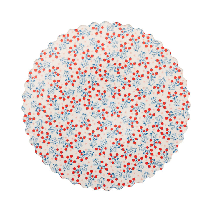 FLO1240 - Floral Bamboo Plate Set