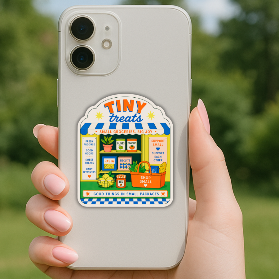 Tiny Treats Sticker – Shop Small Grocery Store for Local