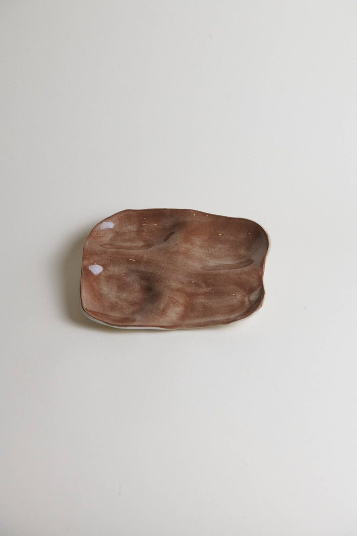 Ceramic Snack Plate (Four Wells): Butter yellow