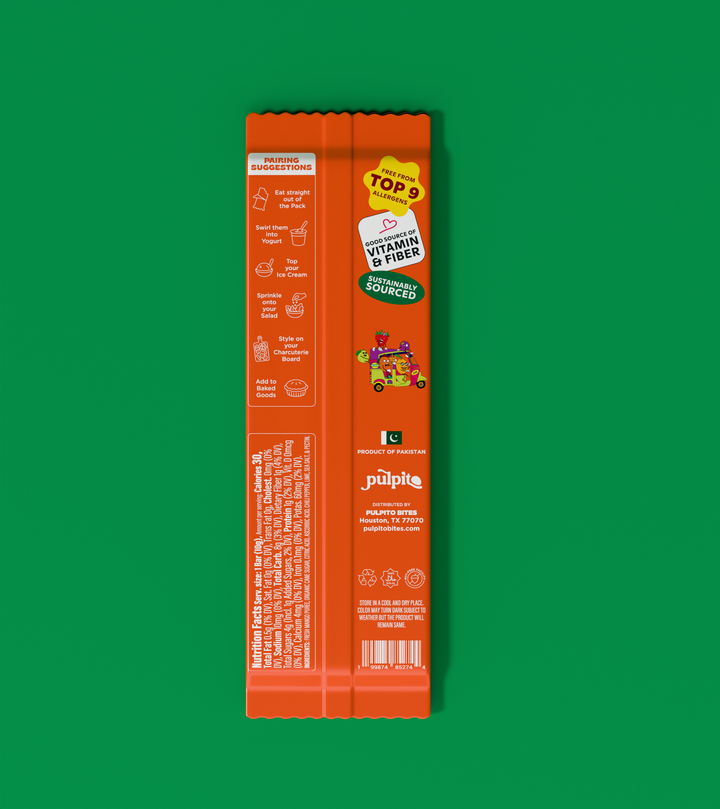 Masala Mango - Natural Fruit Snacks - Dried Fruit Bars Bulk