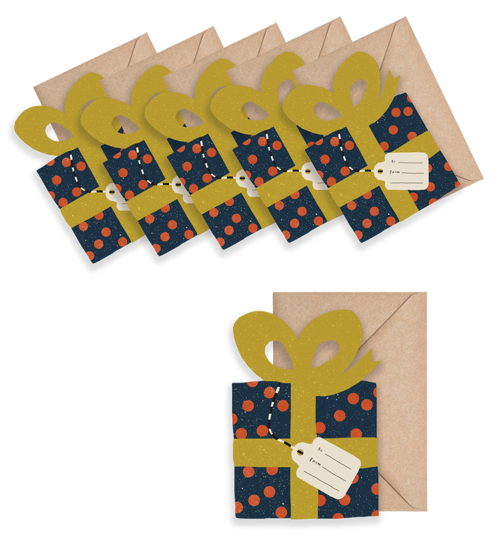 Holiday Gift Mini Cards - box of 6