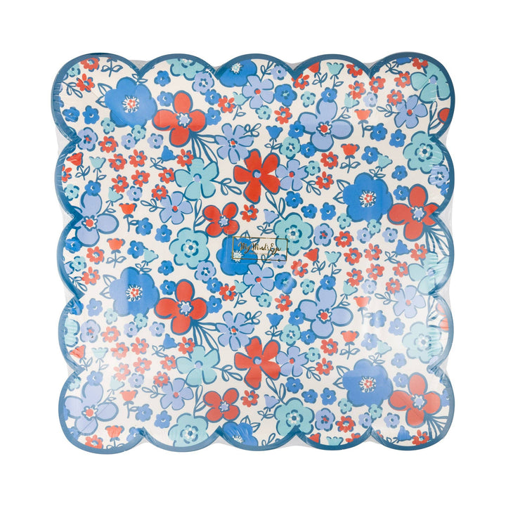 FLA1140 - Floral Americana 9" Plate