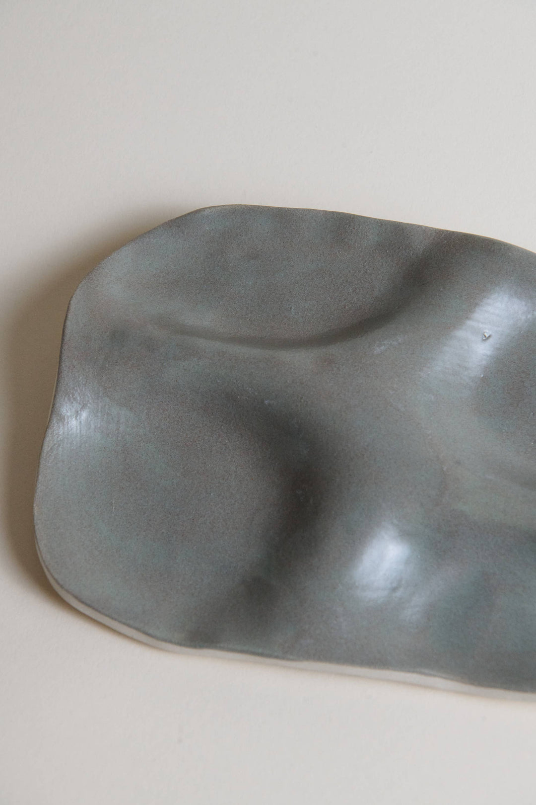 Ceramic Snack Plate (Four Wells): Butter yellow