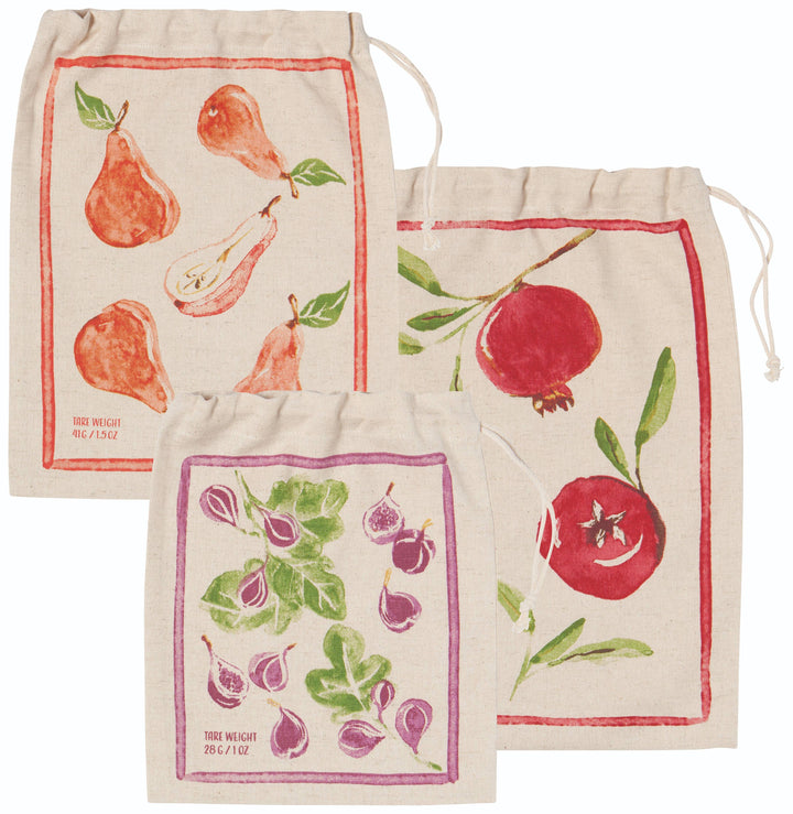 Ambrosia Reusable Produce Bags Set of 3