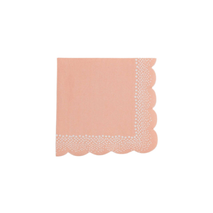 HMY25-CN3- Harmony Peach Dots Beverage Napkins