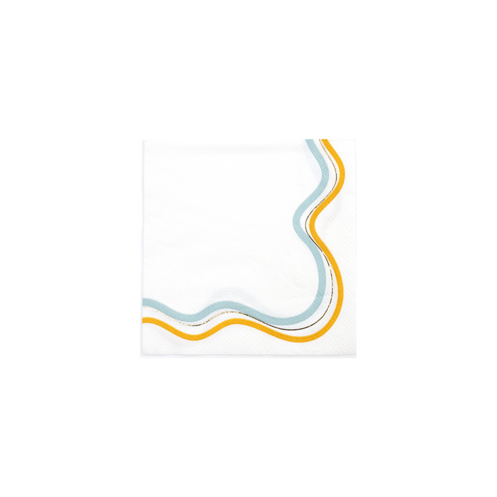 SUM23-CN2- Modern Waves Beverage Napkins
