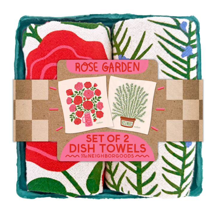 Rose Garden Dish Towel Set - 2 Pack