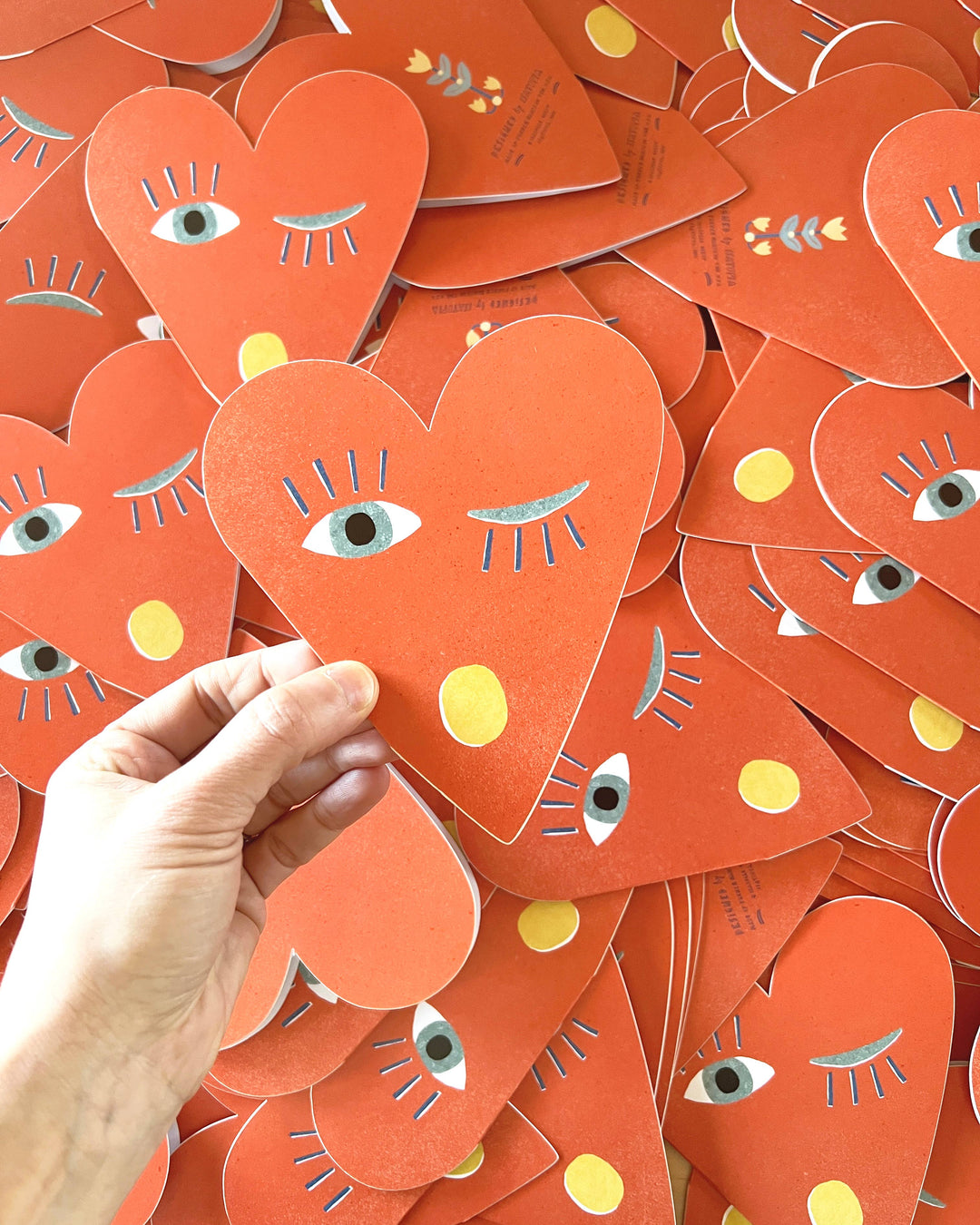 Heart Blink - Die Cut Card