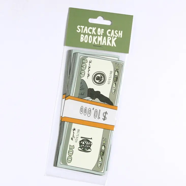 Stack of Cash Bookmark (it's die cut!)