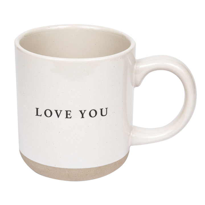 Love You Stoneware Coffee Mug - Gifts & Home Decor