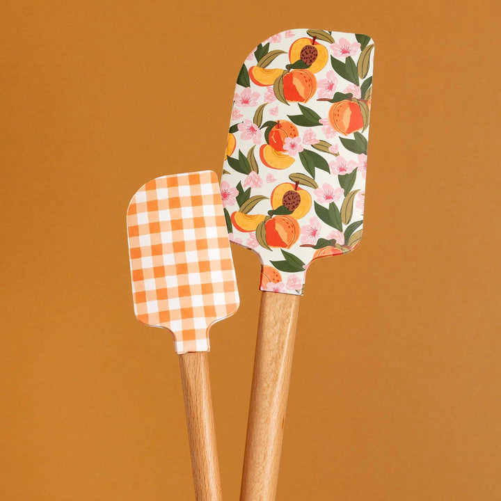 Peach Blossom Silicone Kitchen Spatulas - Set of 2