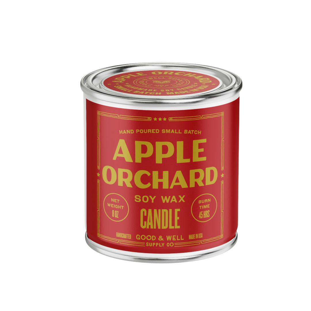 Apple Orchard Soy Candle - Fall Collection: 1/2 Pint / Cotton Wick