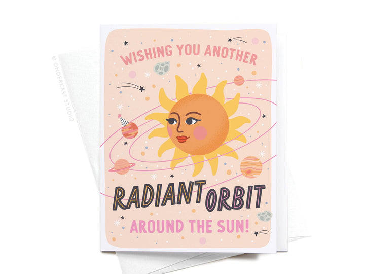 Radiant Orbit Around the Sun Greeting Card