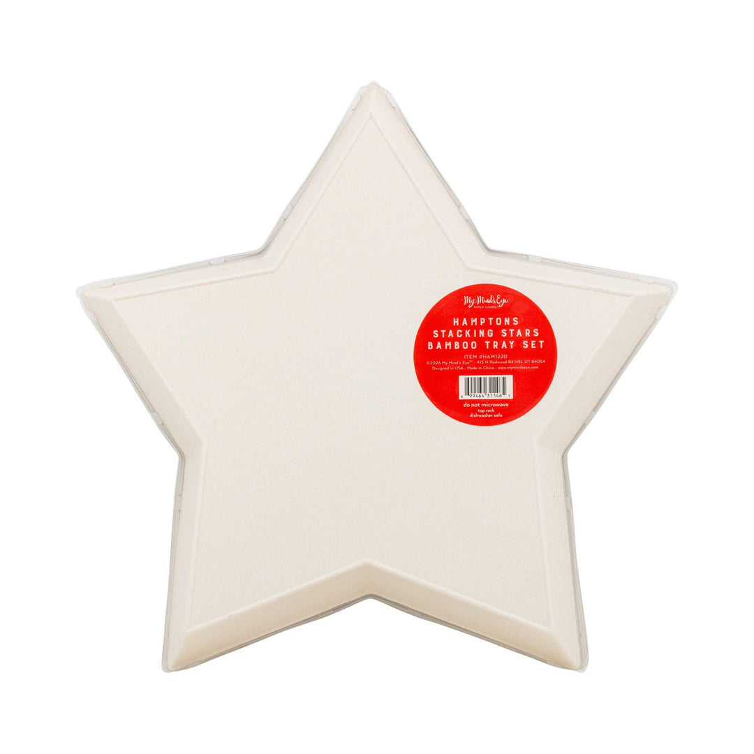 HAM1220 - Stacking Stars Bamboo Tray Set