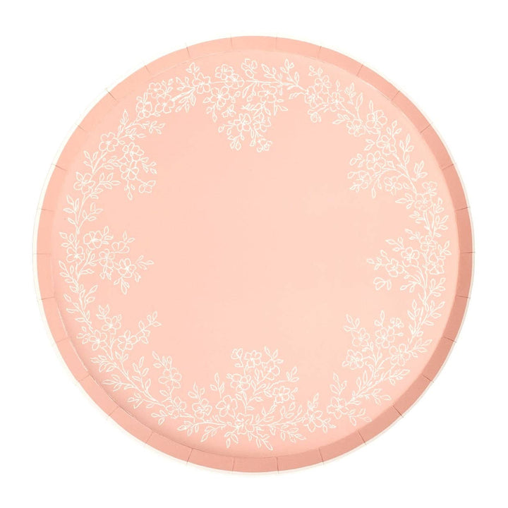 Floral Elegance Pink Dinner Plates