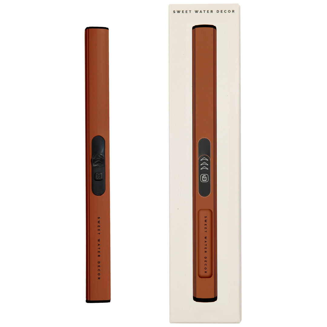 Burnt Orange Rechargeable Electric Lighter -Home Decor