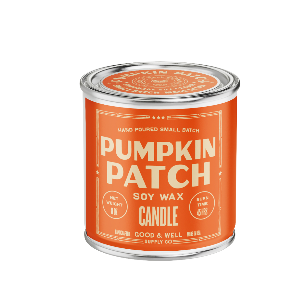 Pumpkin Patch Soy Candle - Fall Collection : 1/2 Pint / Cotton Wick