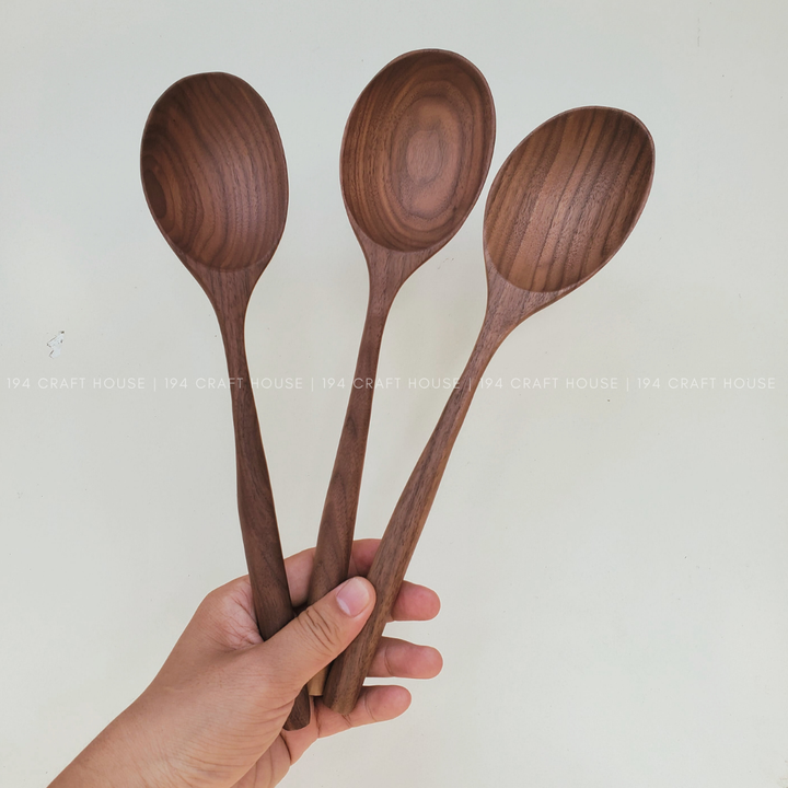Large Walnut Wooden Spoon