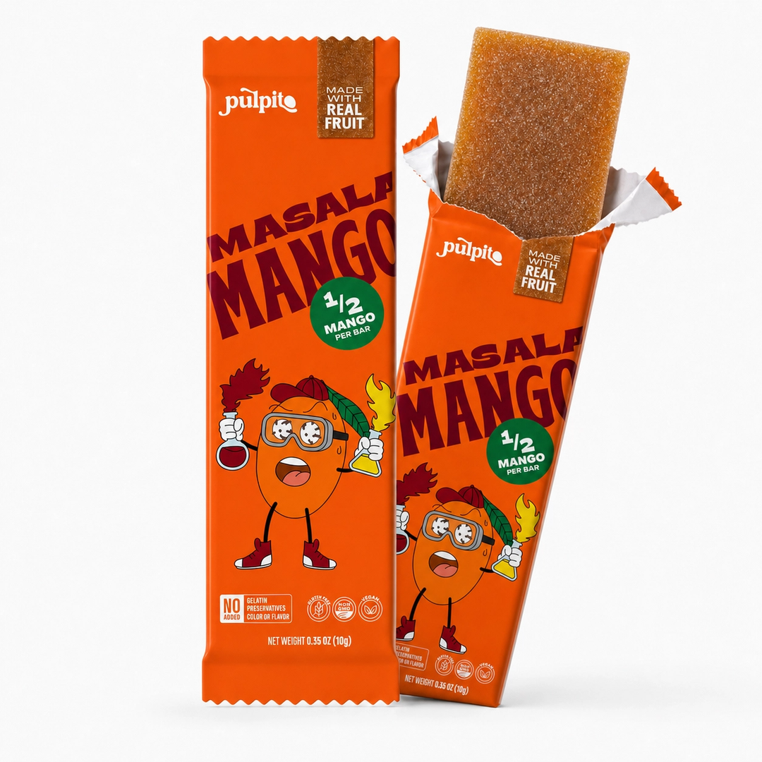 Masala Mango - Natural Fruit Snacks - Dried Fruit Bars Bulk
