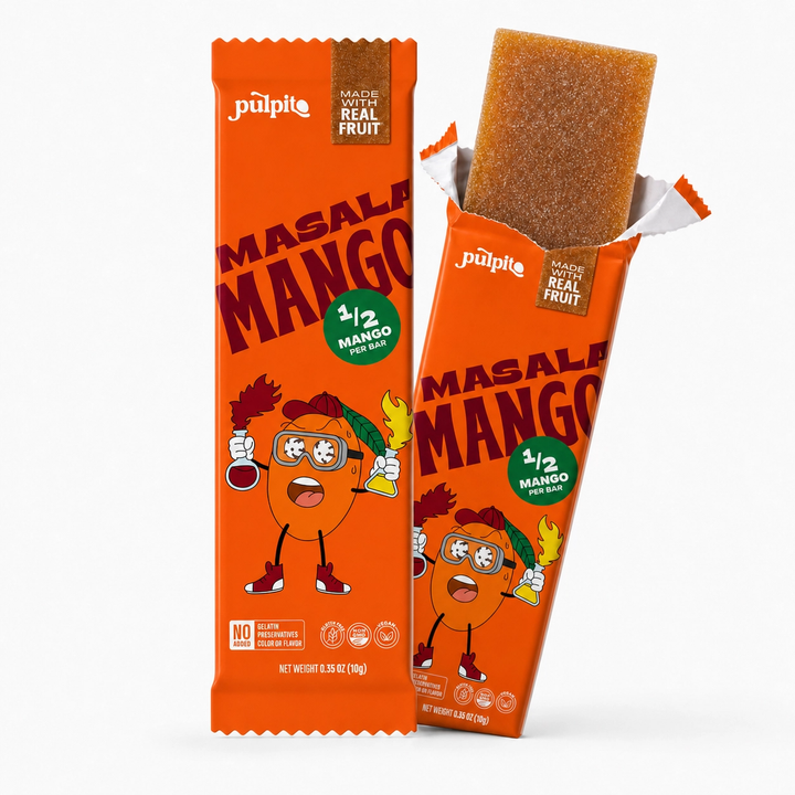 Masala Mango - Natural Fruit Snacks - Dried Fruit Bars Bulk