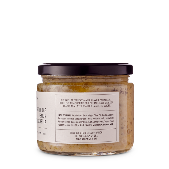 McEvoy Ranch Artichoke Lemon Bruschetta