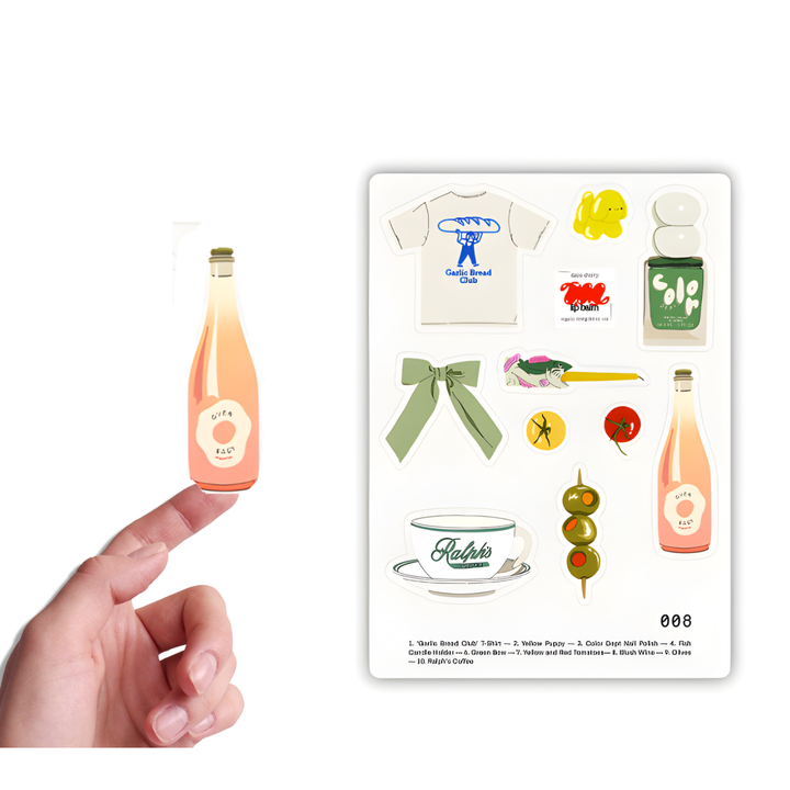 Trinket Sticker Sheet – Foodie Favorites Edition- Journaling