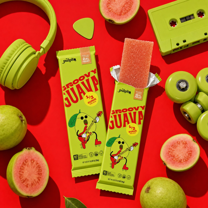 Groovy Guava - Natural Fruit Snacks- Dried Fruit Bars Bulk