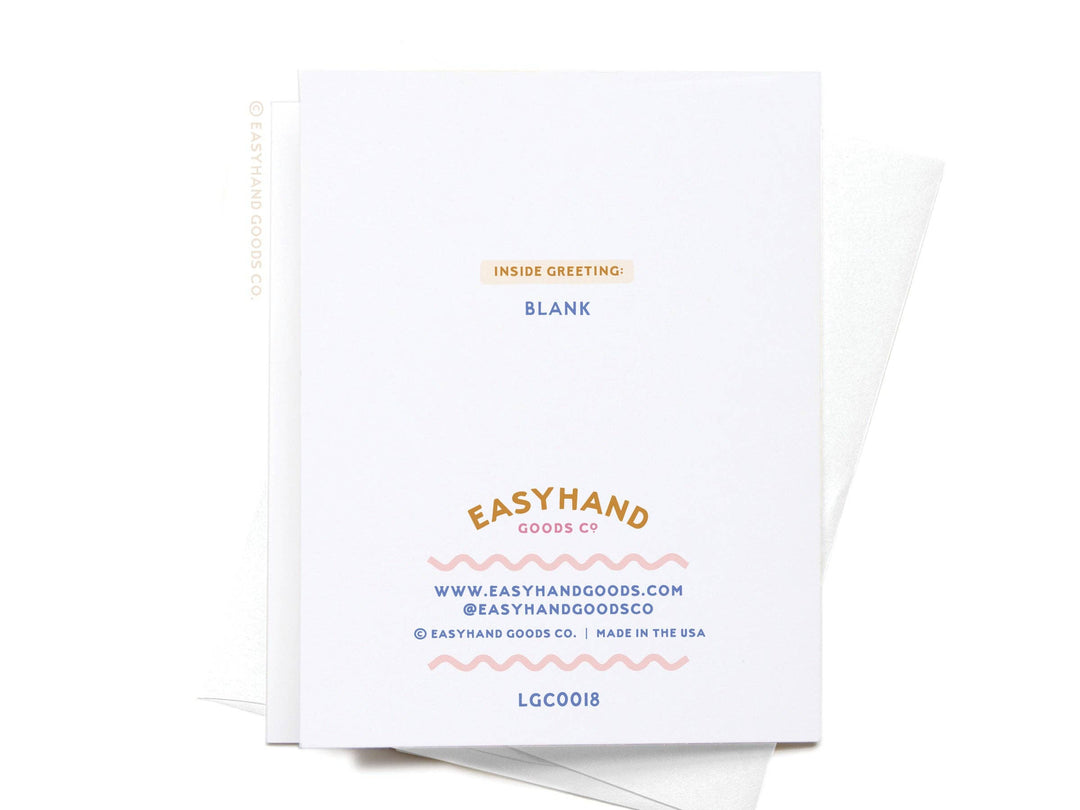 Sending Good Vibes Letterpress Greeting Card