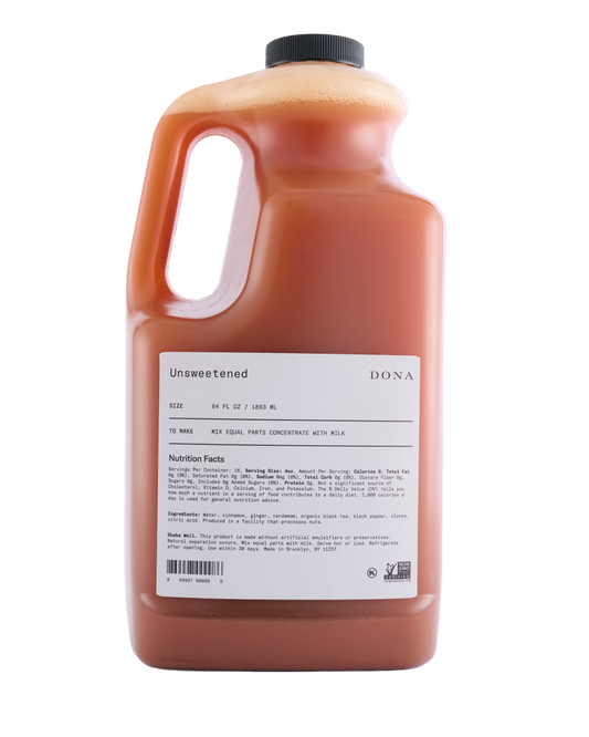 Unsweetened Chai Concentrate Barista  (Case of 4)