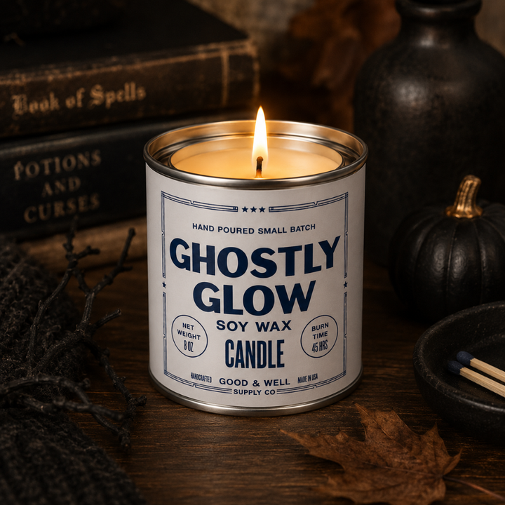 Ghostly Glow Soy Candle - Halloween Collection