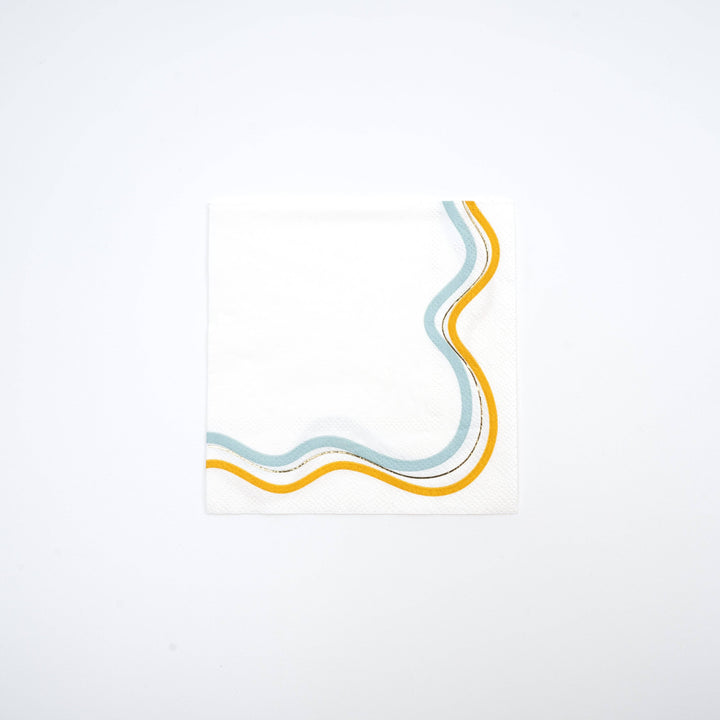 SUM23-CN2- Modern Waves Beverage Napkins
