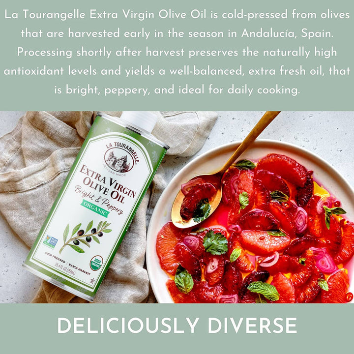 La Tourangelle Organic Bright & Peppery Extra Virgin Olive Oil