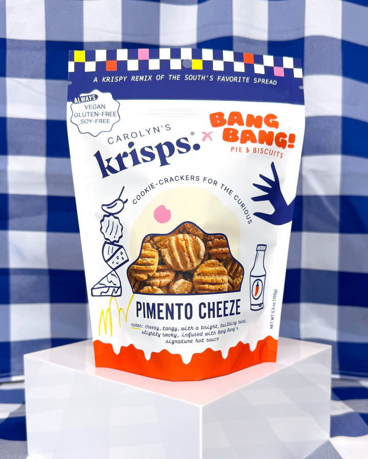 Pimento Cheeze Krisps - Gluten-free, Vegan Cookie-Crackers