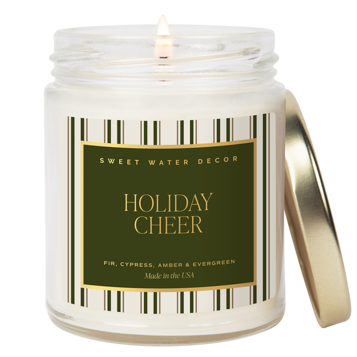 Holiday Cheer 9 oz Soy Candle - Christmas Decor