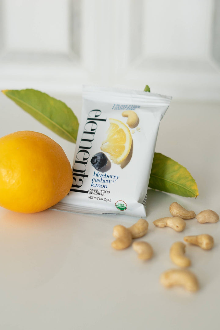Elemental Superfood Bars | Blueberry Cashew + Lemon