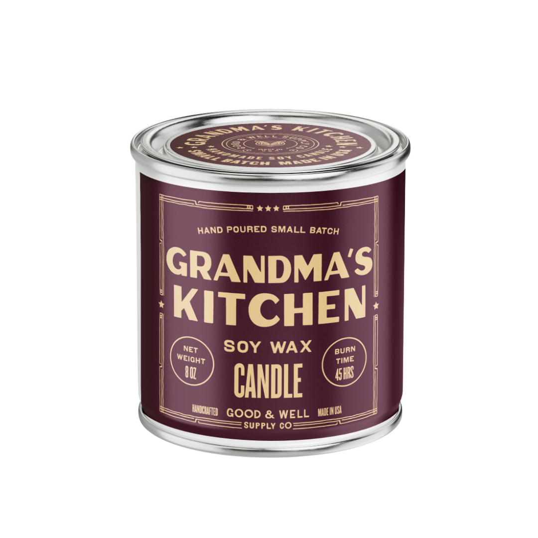 Grandma's Kitchen Soy Candle - Fall Collection: 1/2 Pint / Cotton Wick