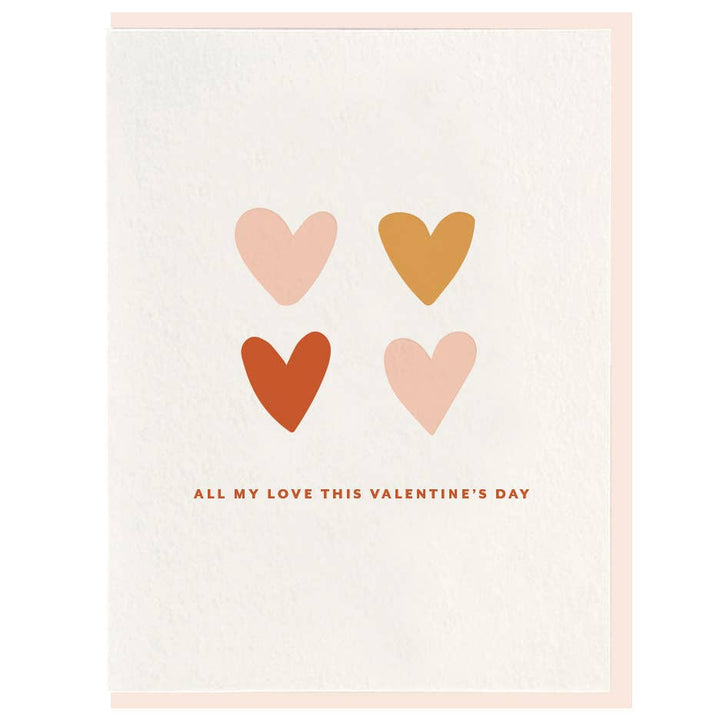 Valentine Love - Letterpress Valentine Greeting Card