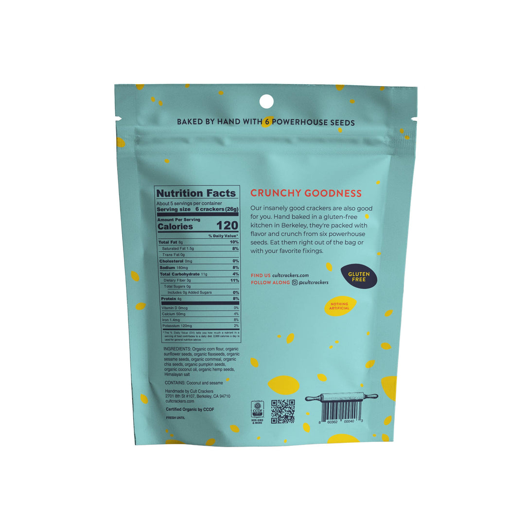 Classic Seed Crackers Organic Healthy Gluten Free Snacks