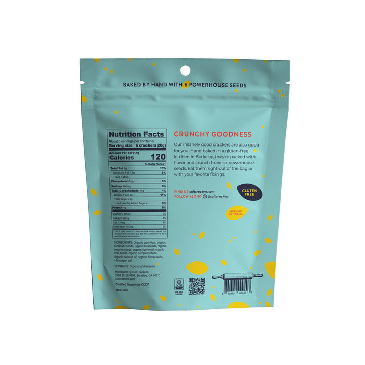 Classic Seed Crackers Organic Healthy Gluten Free Snacks