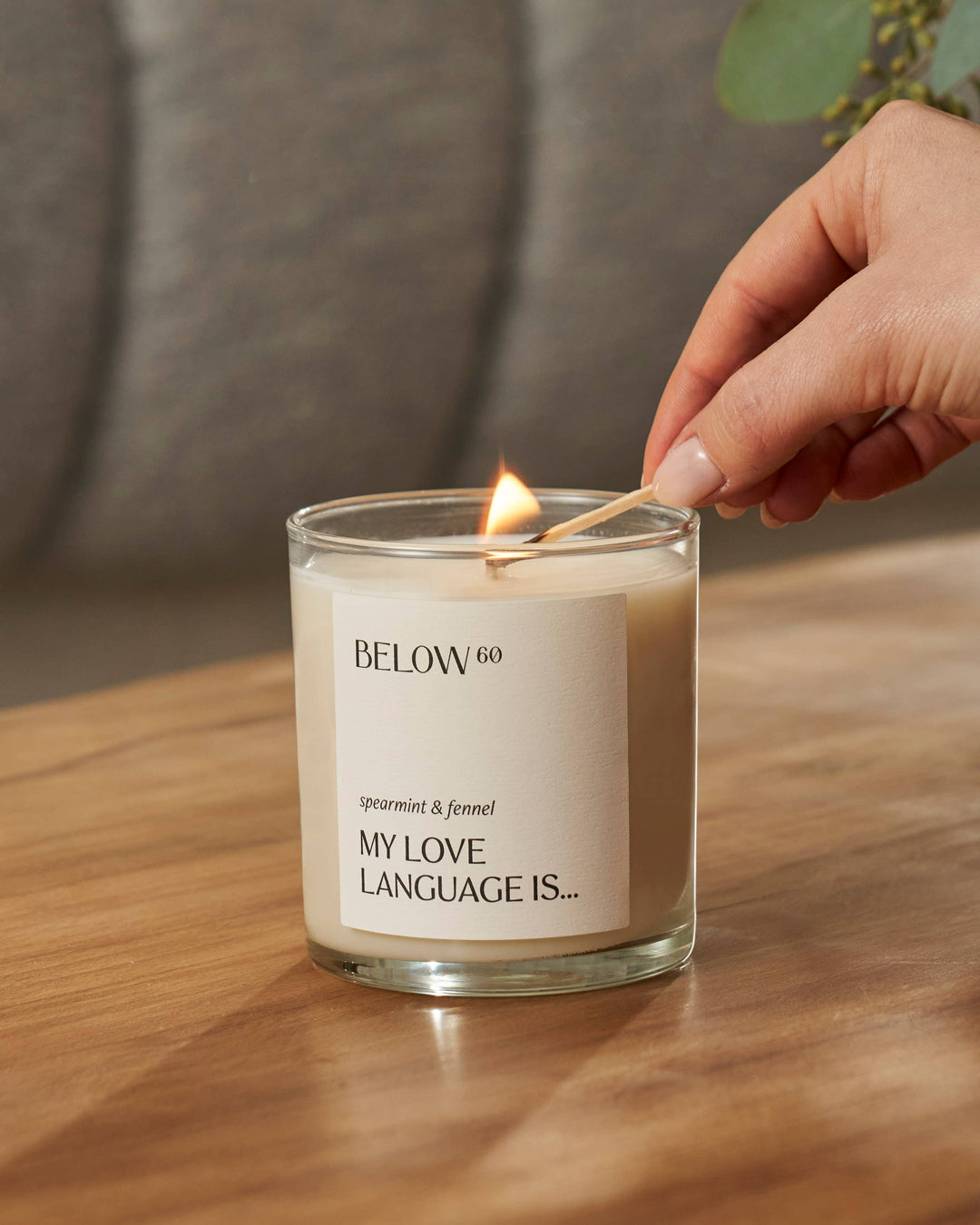 My Love Language Is… (spearmint & fennel) | 10oz Soy Wax Candle | Minty Bergamot Home Fragrance by Hilary Duff