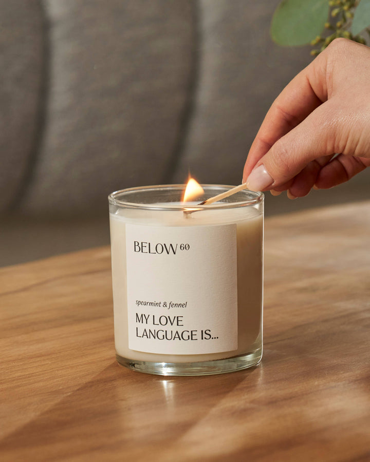 My Love Language Is… (spearmint & fennel) | 10oz Soy Wax Candle | Minty Bergamot Home Fragrance by Hilary Duff