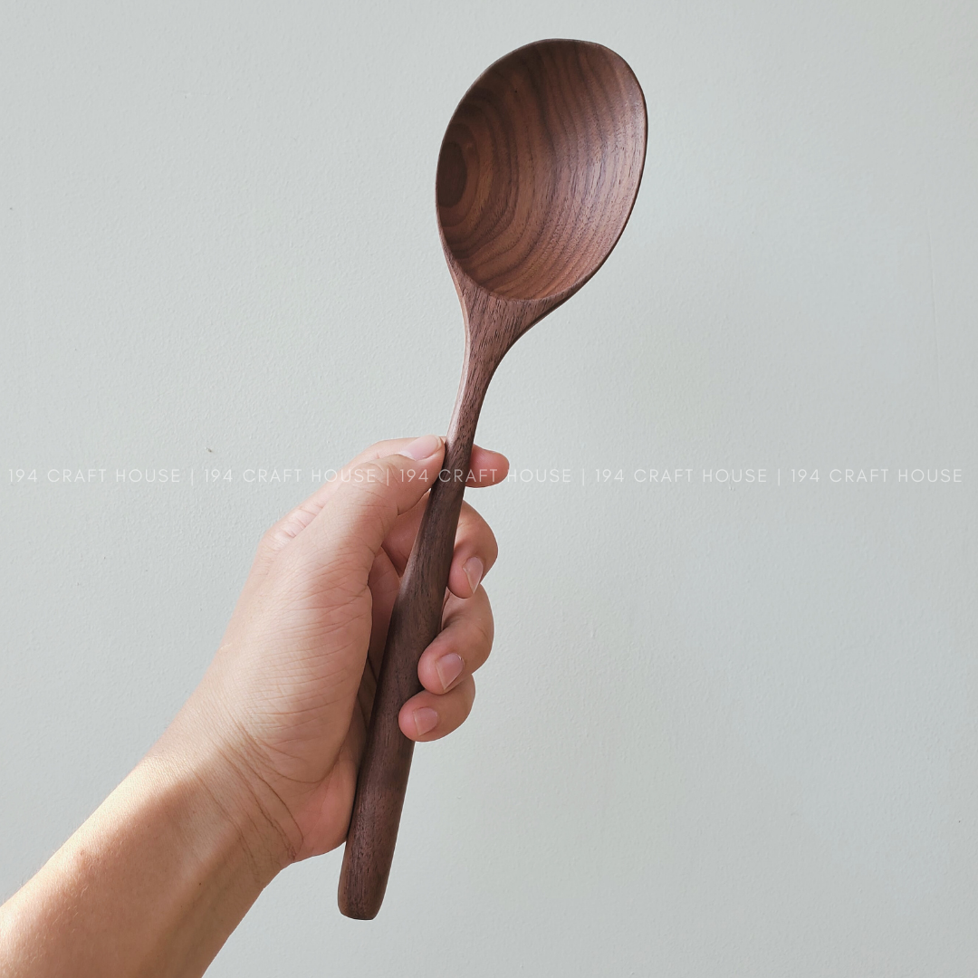 Large Walnut Wooden Spoon