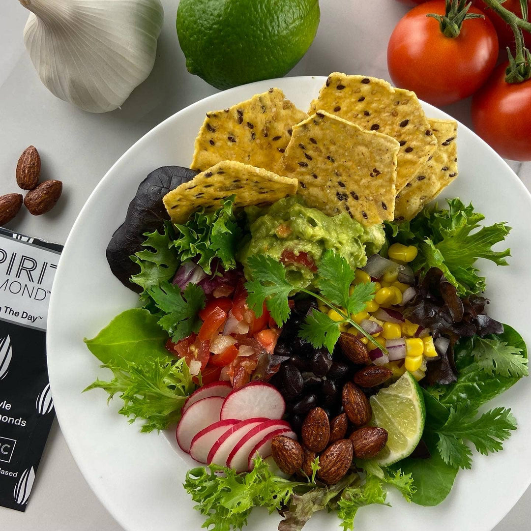 Black Garlic Almonds -- Retail Display Case